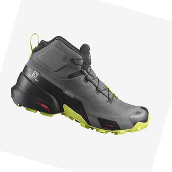 Salomon CROSS HIKE MID GORE-TEX Túracipő Férfi Szürke | HU 2059ZUT